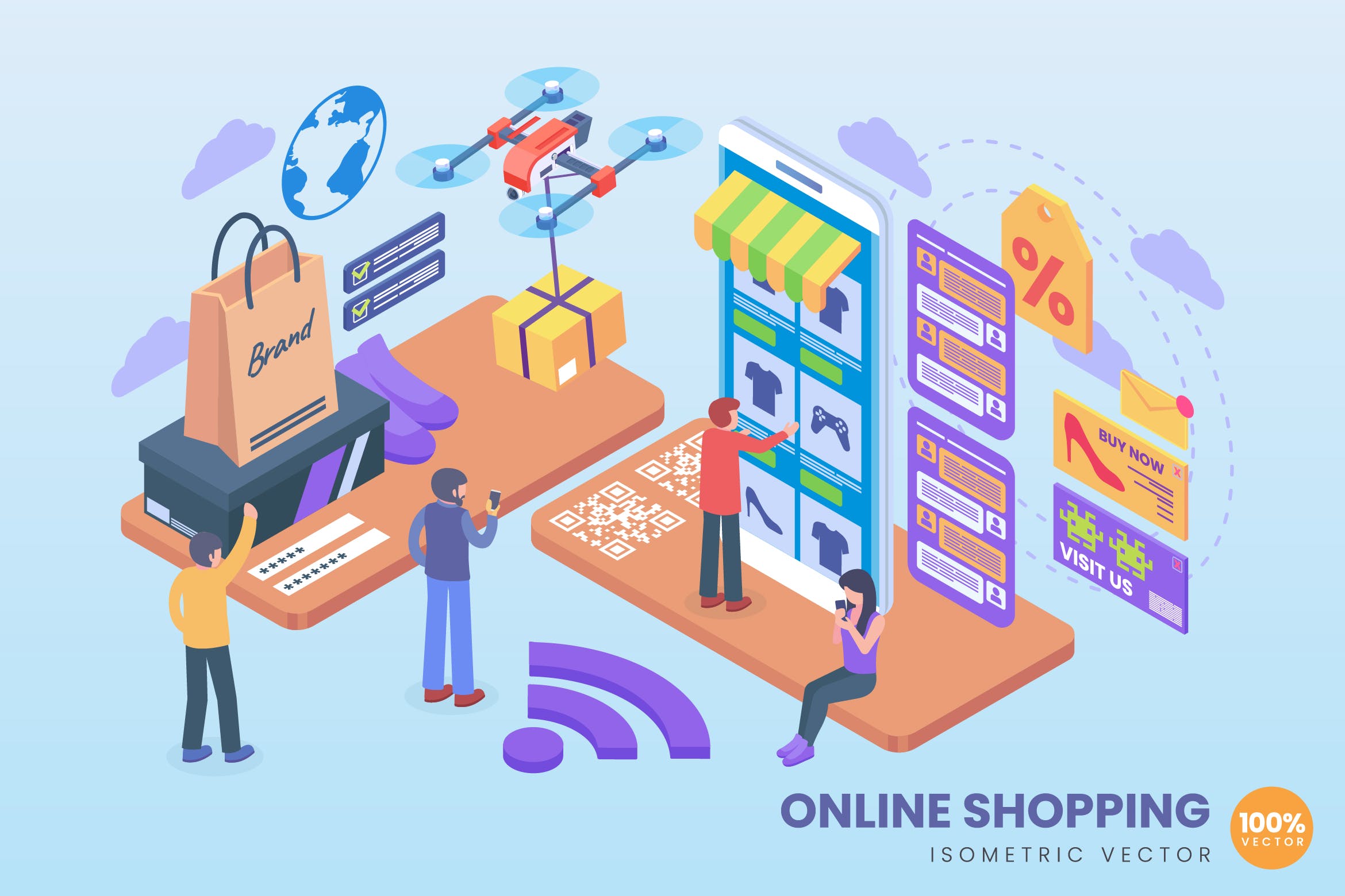 網(wǎng)上購物與電子商務(wù) 距離、螞蟻、素材與代理的精選概念解析